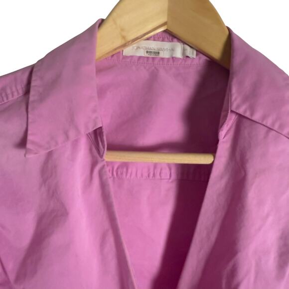 Jonathan Simkhai Aulora Pink Cut Out Short Sleeve A-Line Mini Dress Size Small - Picture 8 of 16